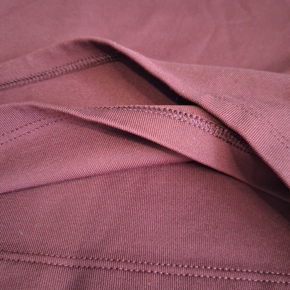 Babaton Contour Polo Long Sleeve Dress Women's Size Small  Maroon Preppy Career - Picture 12 of 15